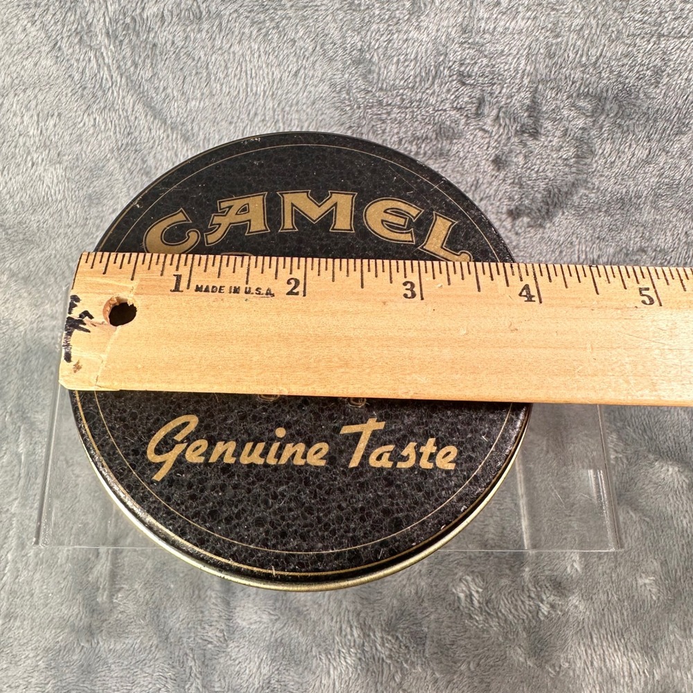Vintage Camel Cigarette Tin Genuine Taste Black Gold RJ‎ Reynolds 1994 - Picture 9 of 10